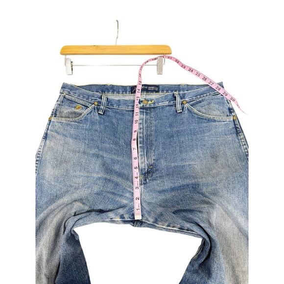 Wrangler George Straight Cowboy Cut Jeans Stained Well Worn 38X32 - Picture 11 of 13